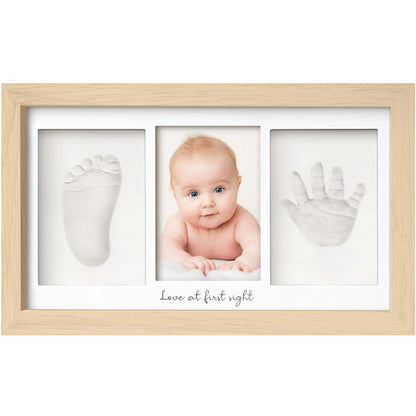 Baby Hand and Footprint Kit - Newborn Keepsake Frame, Personalized Baby Gifts, Nursery Decor