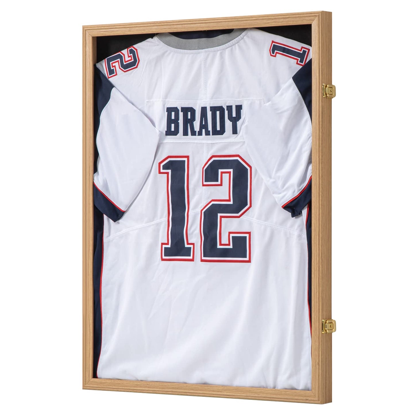 Jersey Display Frame Case - Large Lockable Frames Shadow Box with UV Protection for Baseball Basketball Football Soccer Hockey Sport Shirt Matte Finish