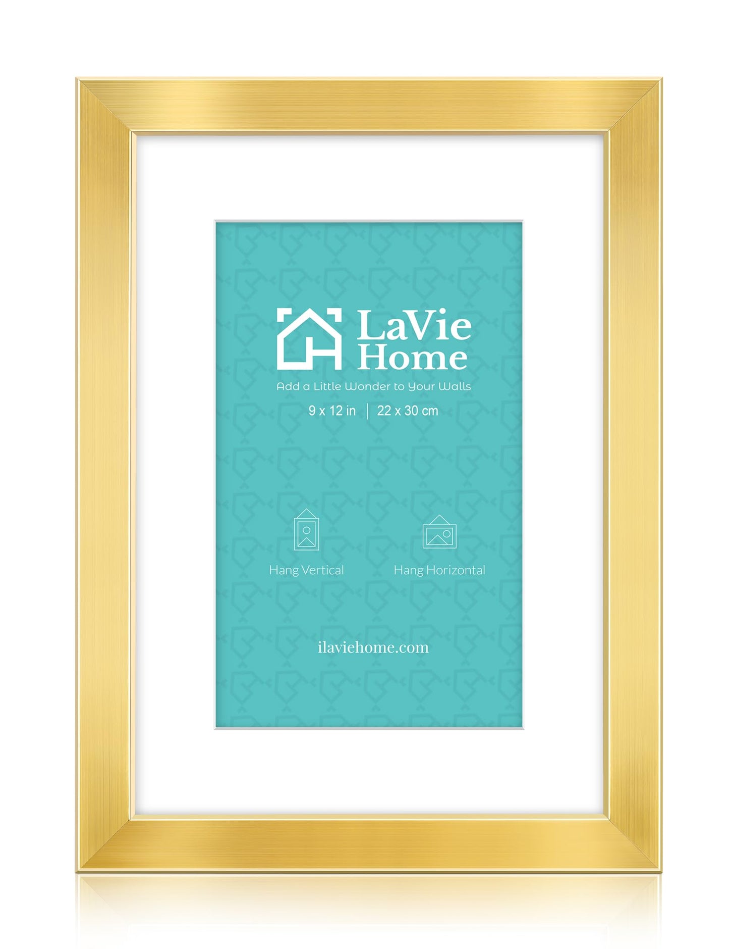 All Sizes Picture Frame, With or Without Mat, Stable and Sturdy Frame and Polished Plexiglass, Horizontal and Vertical Hanging