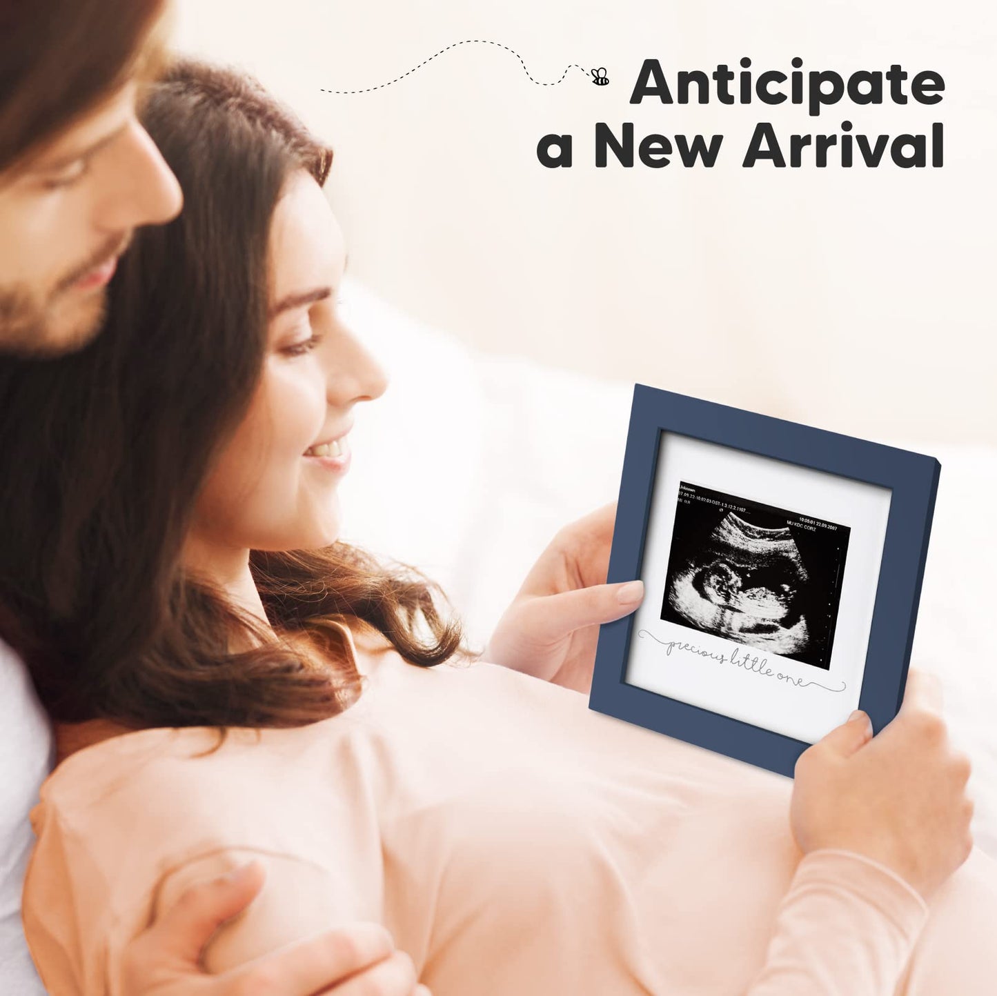 Baby Sonogram Picture Frame - Modern Ultrasound Frame for Mom to Be - Pregnancy Announcement Sonogram Photo Frames