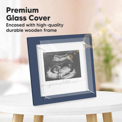 Baby Sonogram Picture Frame - Modern Ultrasound Frame for Mom to Be - Pregnancy Announcement Sonogram Photo Frames