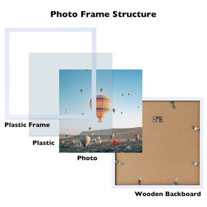 Picture Frame for Certificate Poster and Photo, Horizontal and Vertical Formats for Wall Hanging or Tabletop, Shatter Resistant Plexiglass