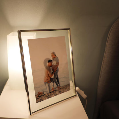 Gold Floating Frame Tabletop Shelf Photo Frames