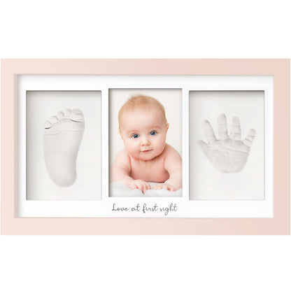 Baby Hand and Footprint Kit - Newborn Keepsake Frame, Personalized Baby Gifts, Nursery Decor