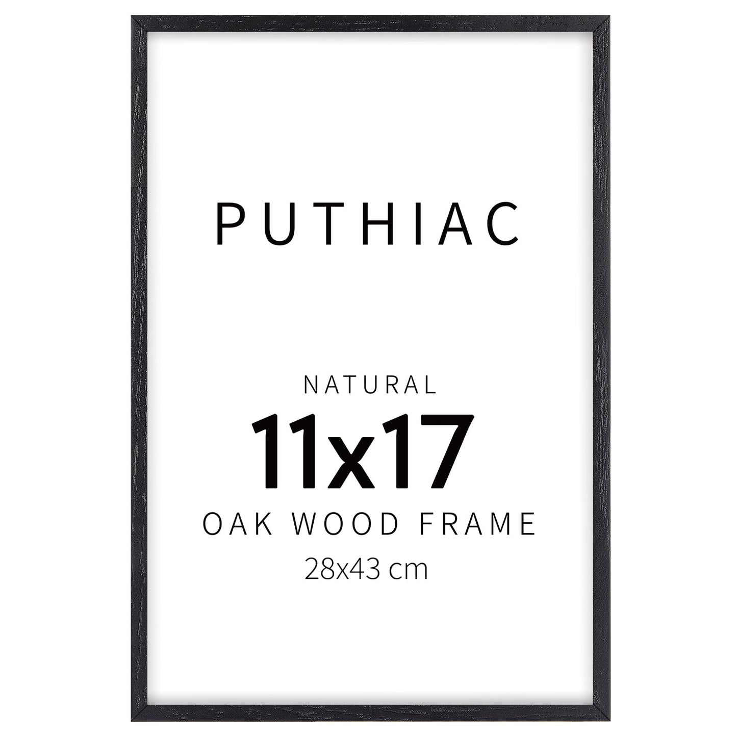 Oak Wood Picture Frame - Minimalist Poster Frame, Natural Solid Wooden Picture Frames for Wall Art Photo and Prints