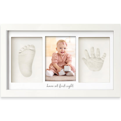 Baby Hand and Footprint Kit - Newborn Keepsake Frame, Personalized Baby Gifts, Nursery Decor