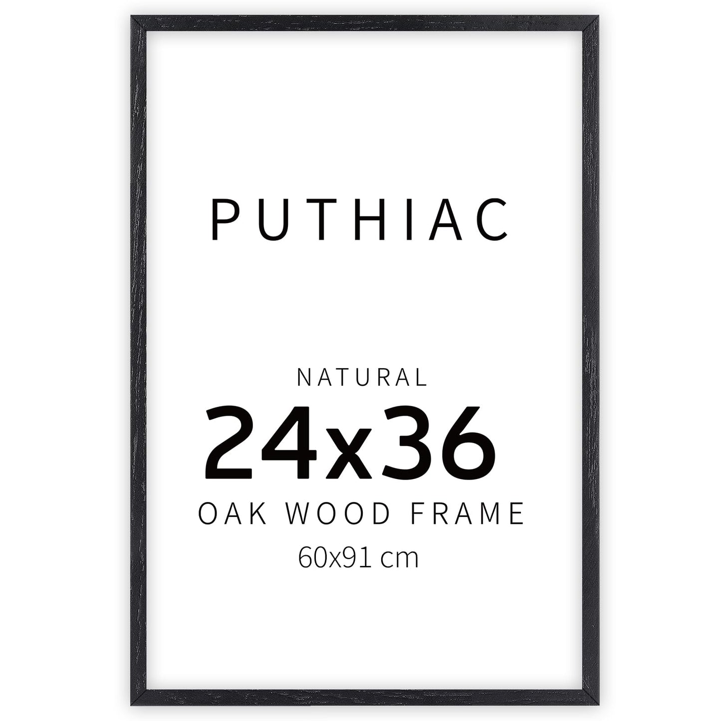 Oak Wood Picture Frame - Minimalist Poster Frame, Natural Solid Wooden Picture Frames for Wall Art Photo and Prints