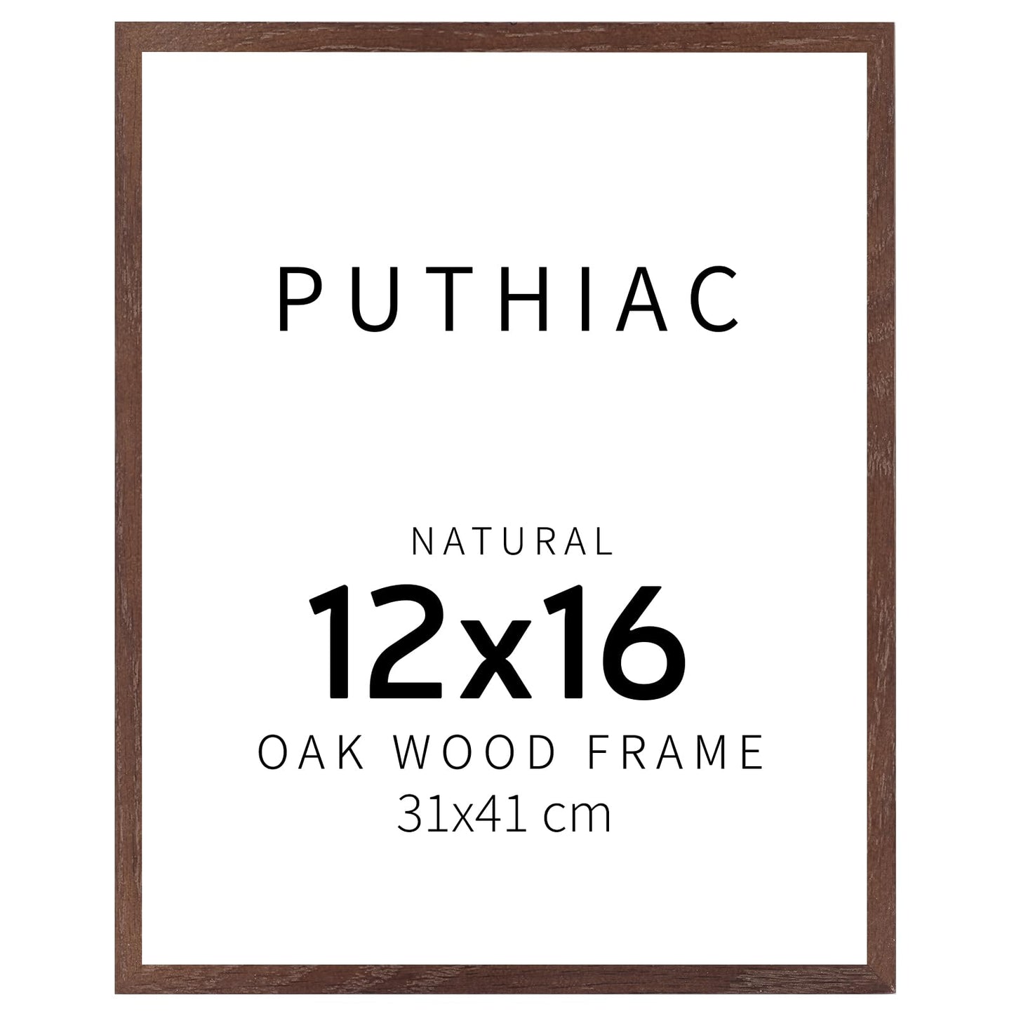 Oak Wood Picture Frame - Minimalist Poster Frame, Natural Solid Wooden Picture Frames for Wall Art Photo and Prints