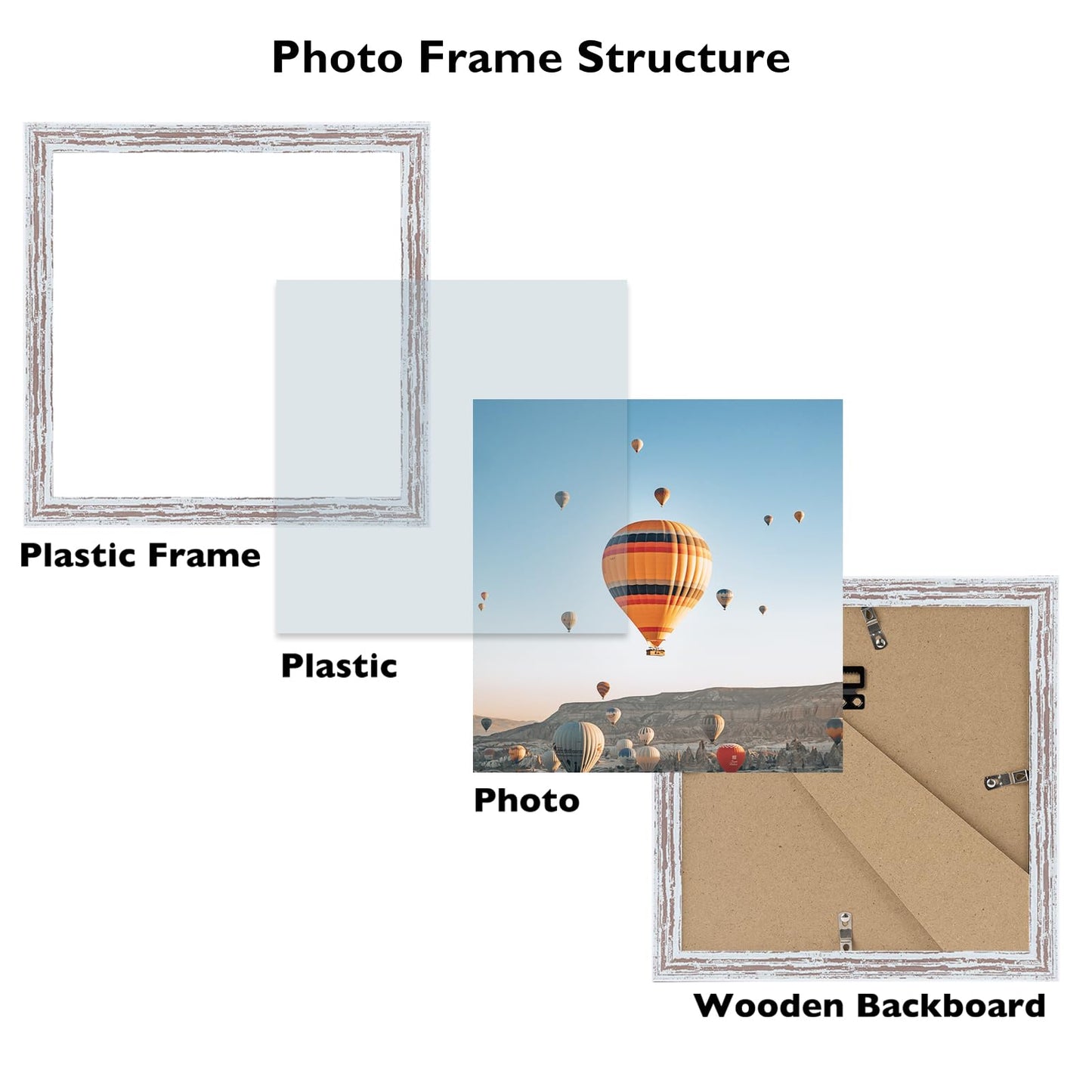 Picture Frame for Certificate Poster and Photo, Horizontal and Vertical Formats for Wall Hanging or Tabletop, Shatter Resistant Plexiglass