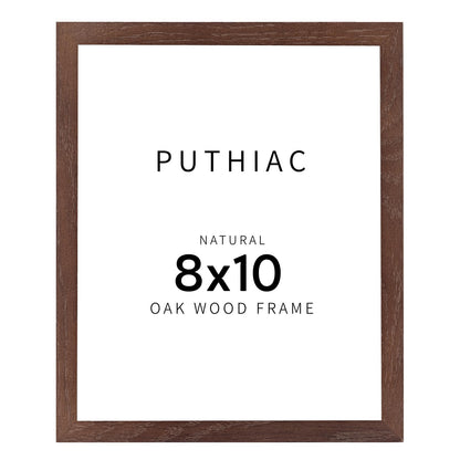 Oak Wood Picture Frame - Minimalist Poster Frame, Natural Solid Wooden Picture Frames for Wall Art Photo and Prints