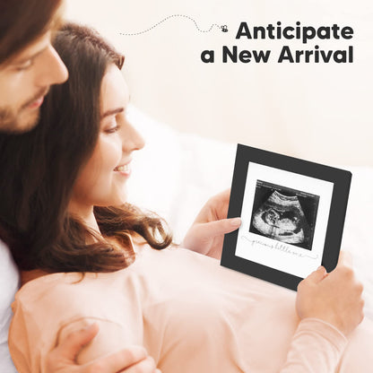 Baby Sonogram Picture Frame - Modern Ultrasound Frame for Mom to Be - Pregnancy Announcement Sonogram Photo Frames