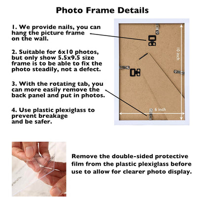 Picture Frame for Certificate Poster and Photo, Horizontal and Vertical Formats for Wall Hanging or Tabletop, Shatter Resistant Plexiglass