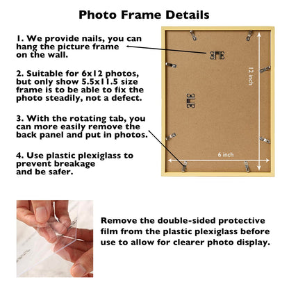 Picture Frame for Certificate Poster and Photo, Horizontal and Vertical Formats for Wall Hanging or Tabletop, Shatter Resistant Plexiglass