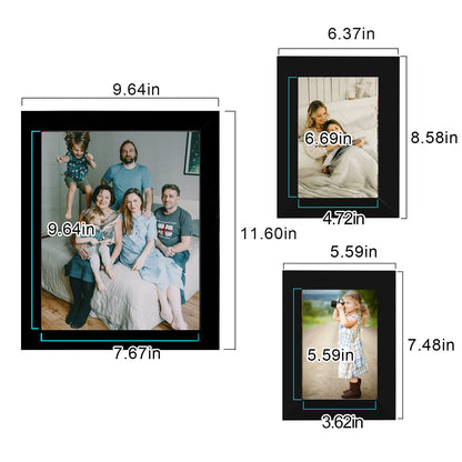 Picture Frame Set 10-Pack, Gallery Wall Frame Collage with 8x10 5x7 4x6 Frames in 3 Different Finishes