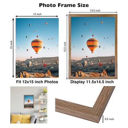 Picture Frame for Certificate Poster and Photo, Horizontal and Vertical Formats for Wall Hanging or Tabletop, Shatter Resistant Plexiglass