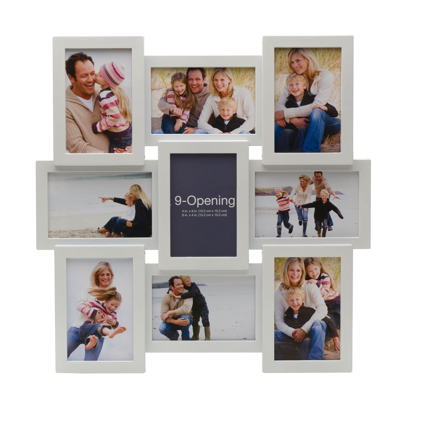 12 Opening Collage Frame, Displays 4x6 and 6x4 Inch Photos