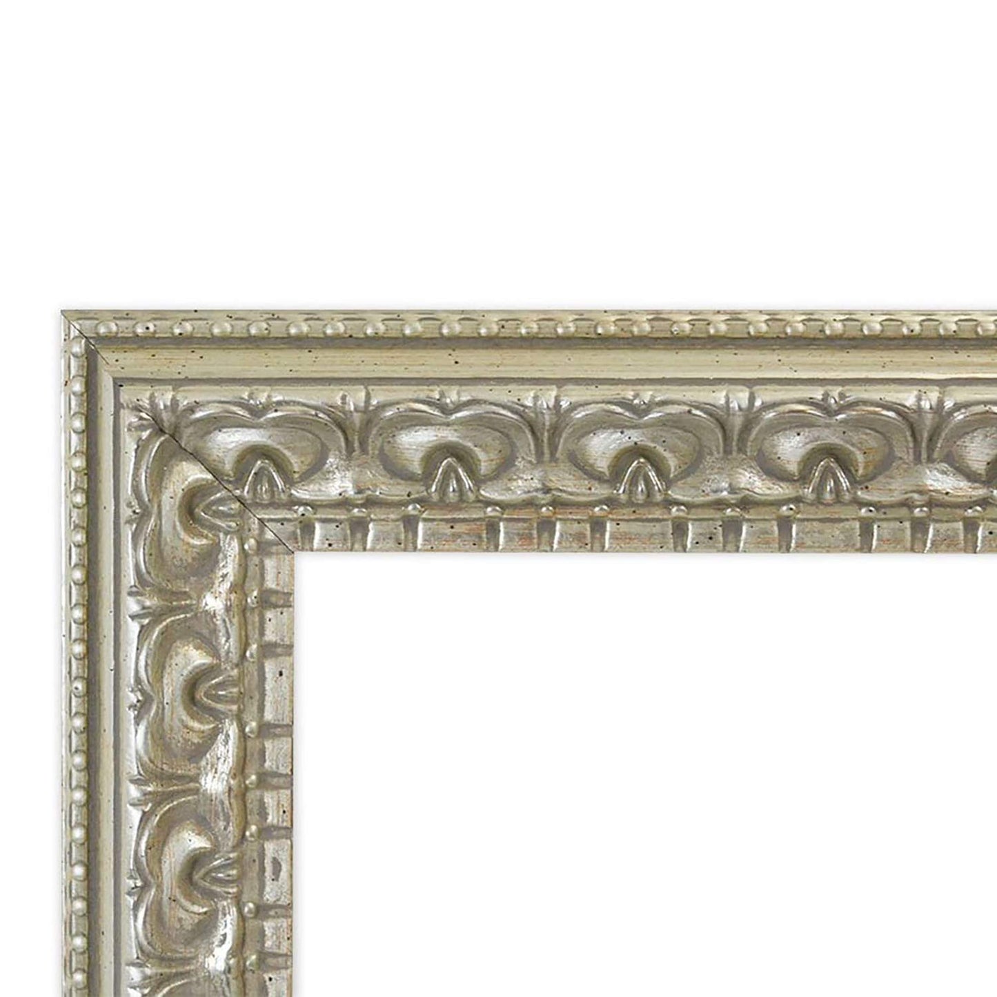 Ornate Finish Vintage Photo Frame with White Mat & Real Glass