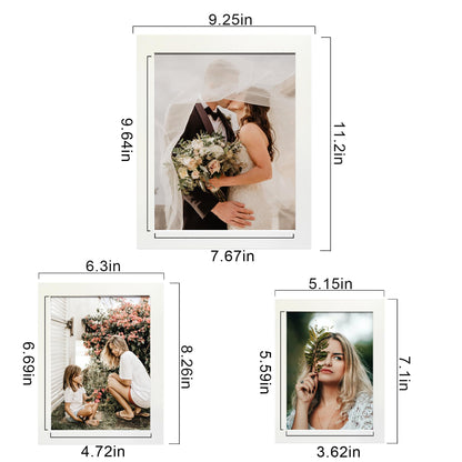 Picture Frame Set 10-Pack, Gallery Wall Frame Collage with 8x10 5x7 4x6 Frames in 3 Different Finishes