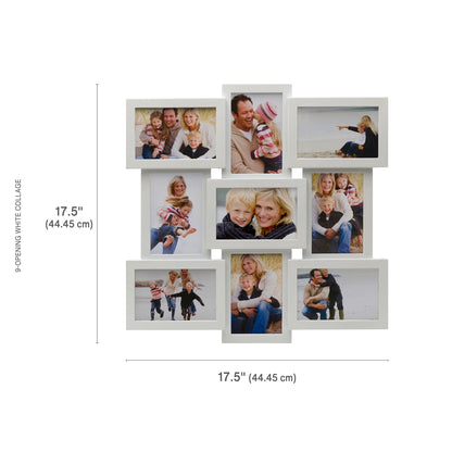 12 Opening Collage Frame, Displays 4x6 and 6x4 Inch Photos