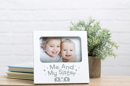 Rustic Me & My Sister Frame, Sibling Keepsake, Ideal Little or Big Sister Gift, Gender Neutral Nursery Decor