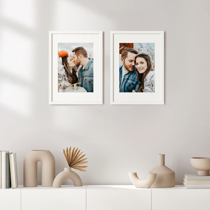 Picture Frame, Display Pictures with Mat or Without Mat, Wall Hanging Photo Frame