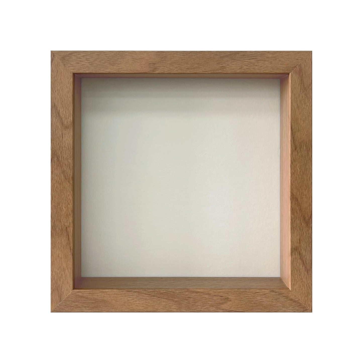 Wooden Shadow Box Frame – Display Case with Soft Felt Back, Memory Box with Tempered Glass, Elegant White Ball Push Pins