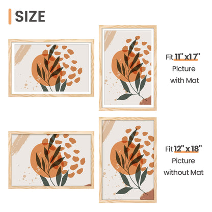 Picture Frame, Display Pictures with Mat or Without Mat, Wall Hanging Photo Frame