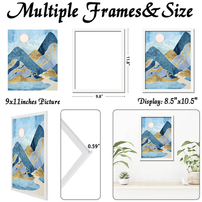 Picture Frame for Photo Poster Canvas Certificate Document Display Horizontally or Vertically High Transparent Wall Gallery