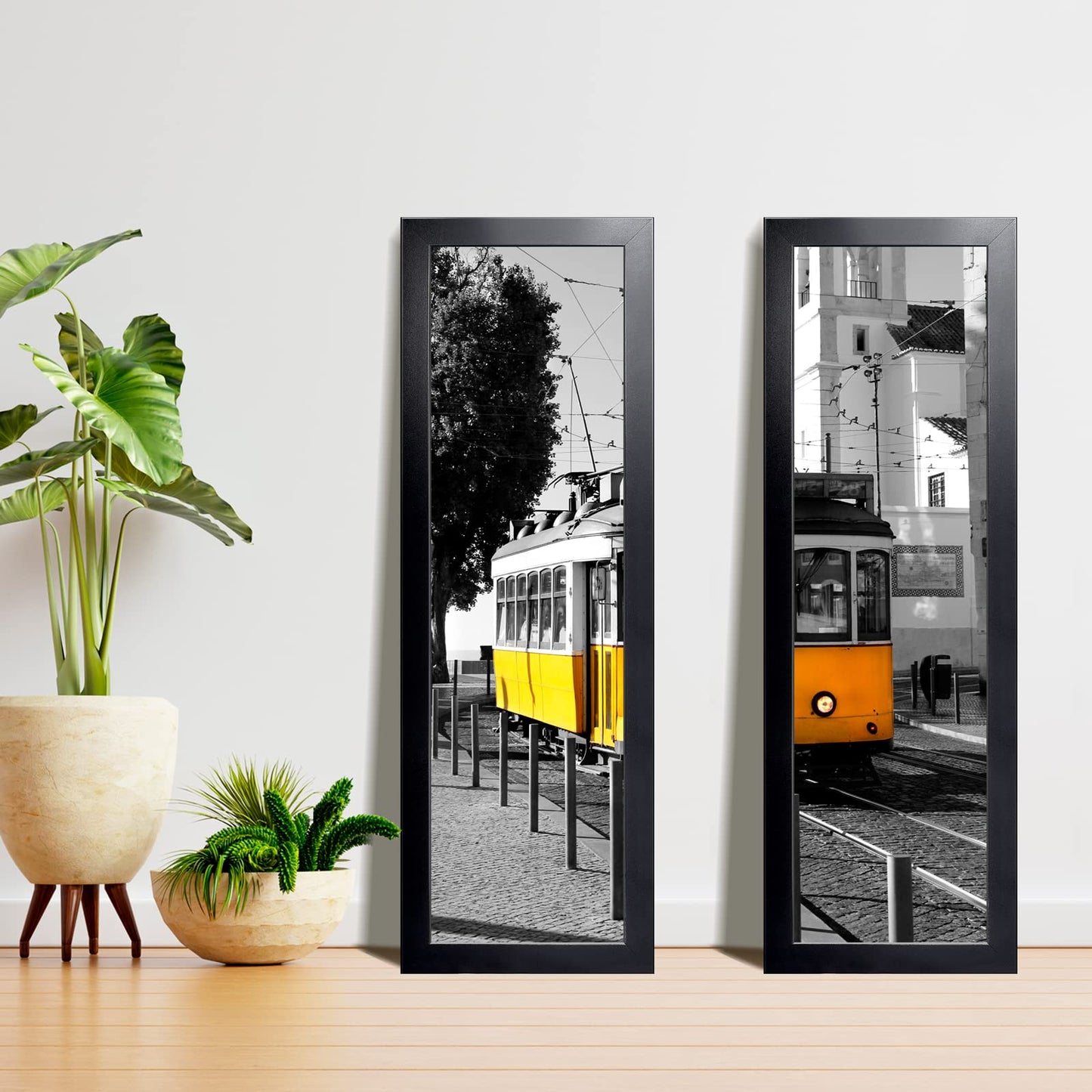 All Sizes Picture Frame, With or Without Mat, Stable and Sturdy Frame and Polished Plexiglass, Horizontal and Vertical Hanging