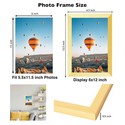 Picture Frame for Certificate Poster and Photo, Horizontal and Vertical Formats for Wall Hanging or Tabletop, Shatter Resistant Plexiglass