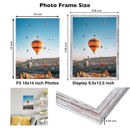 Picture Frame for Certificate Poster and Photo, Horizontal and Vertical Formats for Wall Hanging or Tabletop, Shatter Resistant Plexiglass