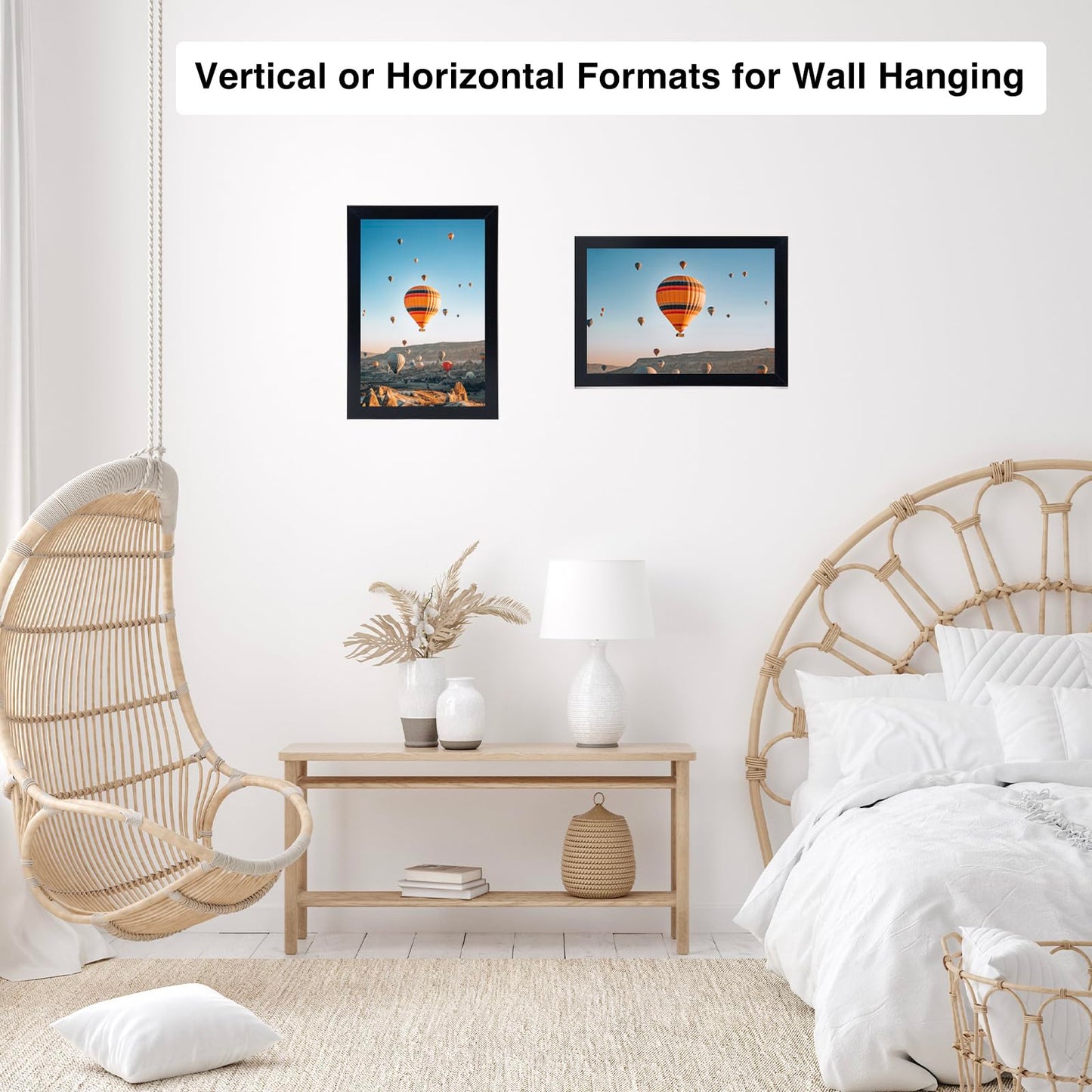 Picture Frame for Certificate Poster and Photo, Horizontal and Vertical Formats for Wall Hanging or Tabletop, Shatter Resistant Plexiglass