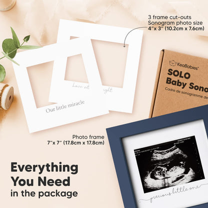 Baby Sonogram Picture Frame - Modern Ultrasound Frame for Mom to Be - Pregnancy Announcement Sonogram Photo Frames