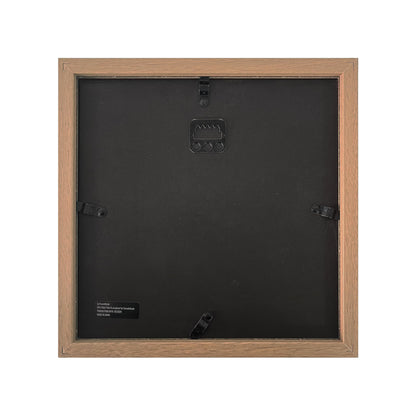 Wooden Shadow Box Frame – Display Case with Soft Felt Back, Memory Box with Tempered Glass, Elegant White Ball Push Pins