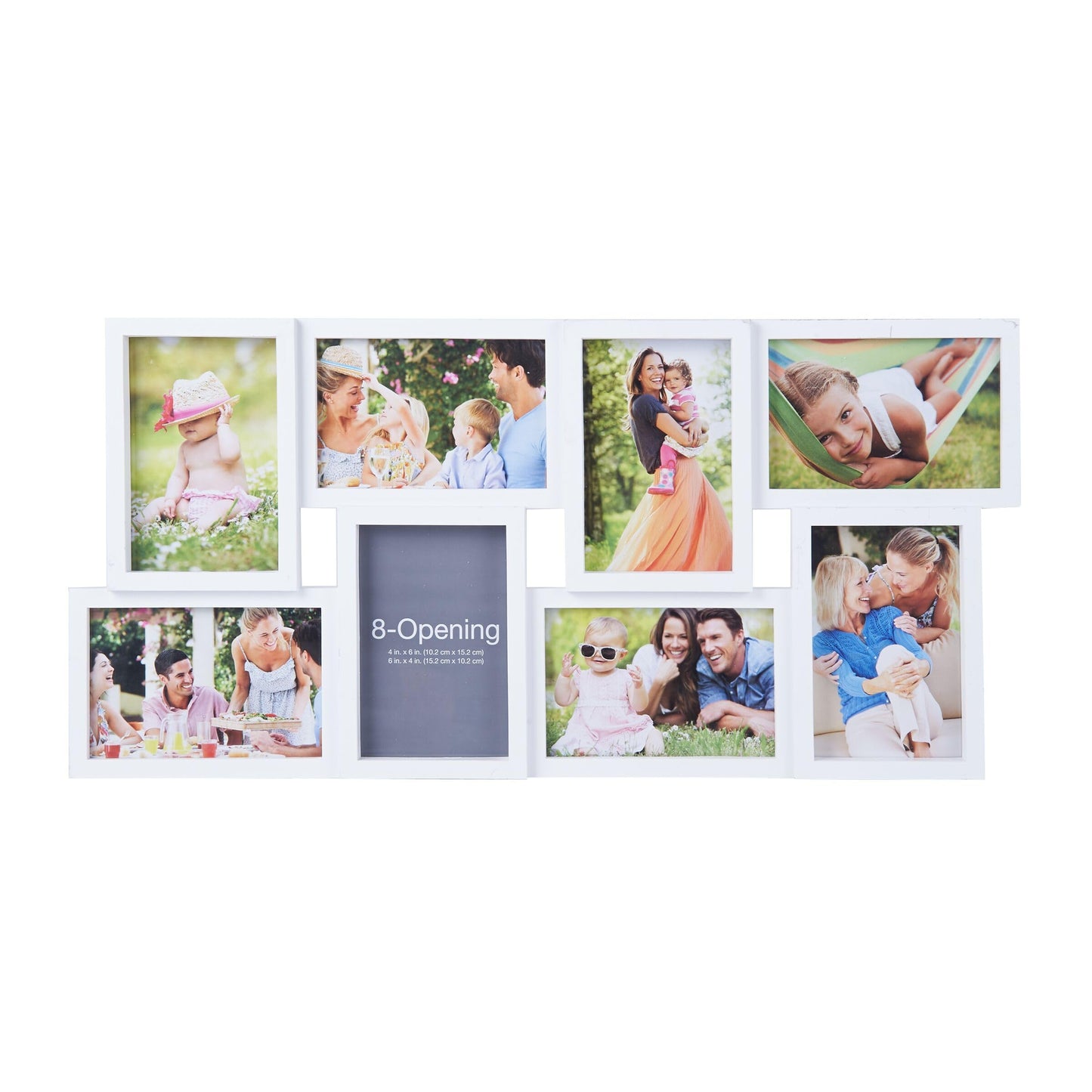 12 Opening Collage Frame, Displays 4x6 and 6x4 Inch Photos