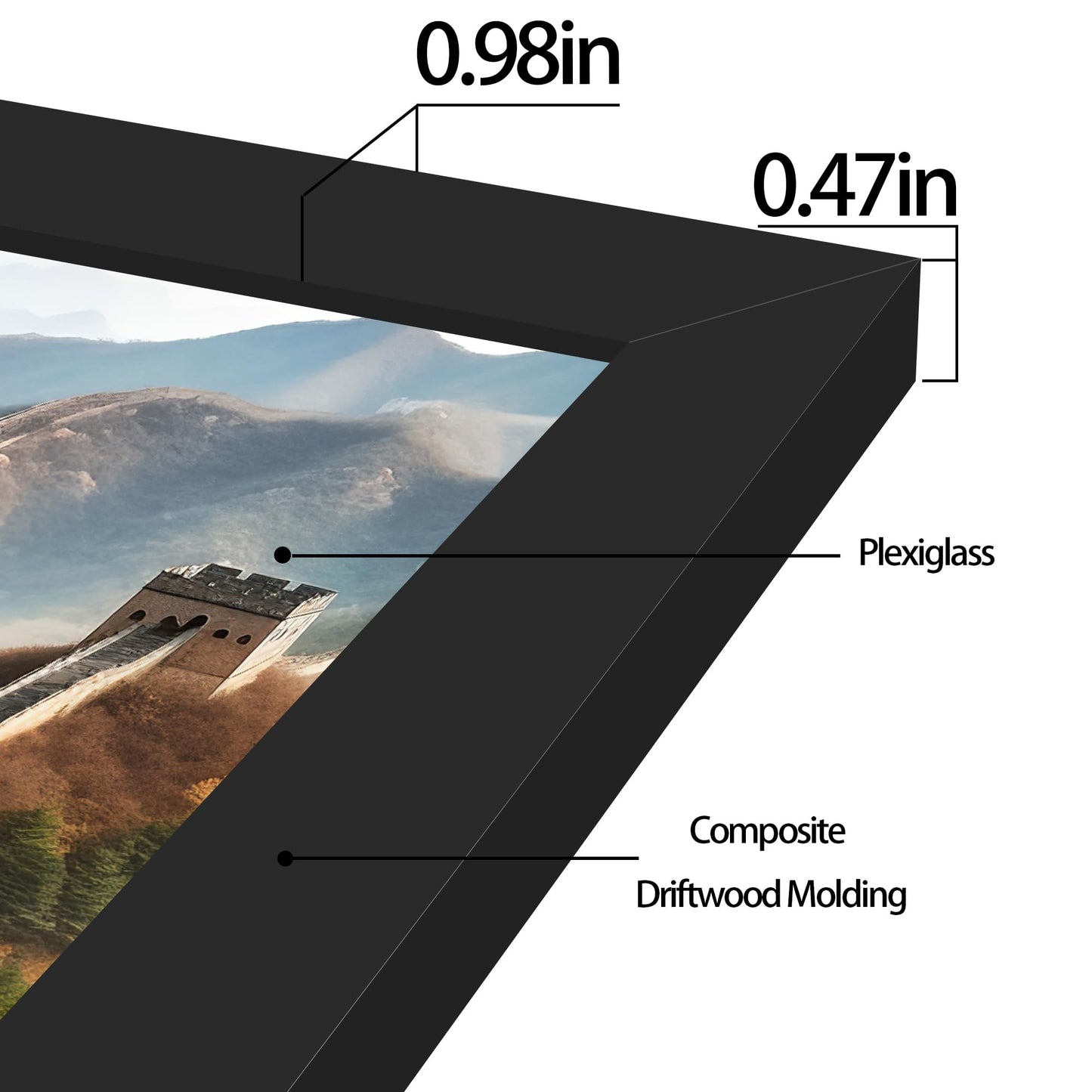 Multi Size Picture Frame, Photo Frame for Wall Mounting Display