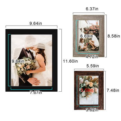 Picture Frame Set 10-Pack, Gallery Wall Frame Collage with 8x10 5x7 4x6 Frames in 3 Different Finishes