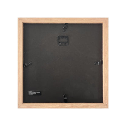 Wooden Shadow Box Frame – Display Case with Soft Felt Back, Memory Box with Tempered Glass, Elegant White Ball Push Pins