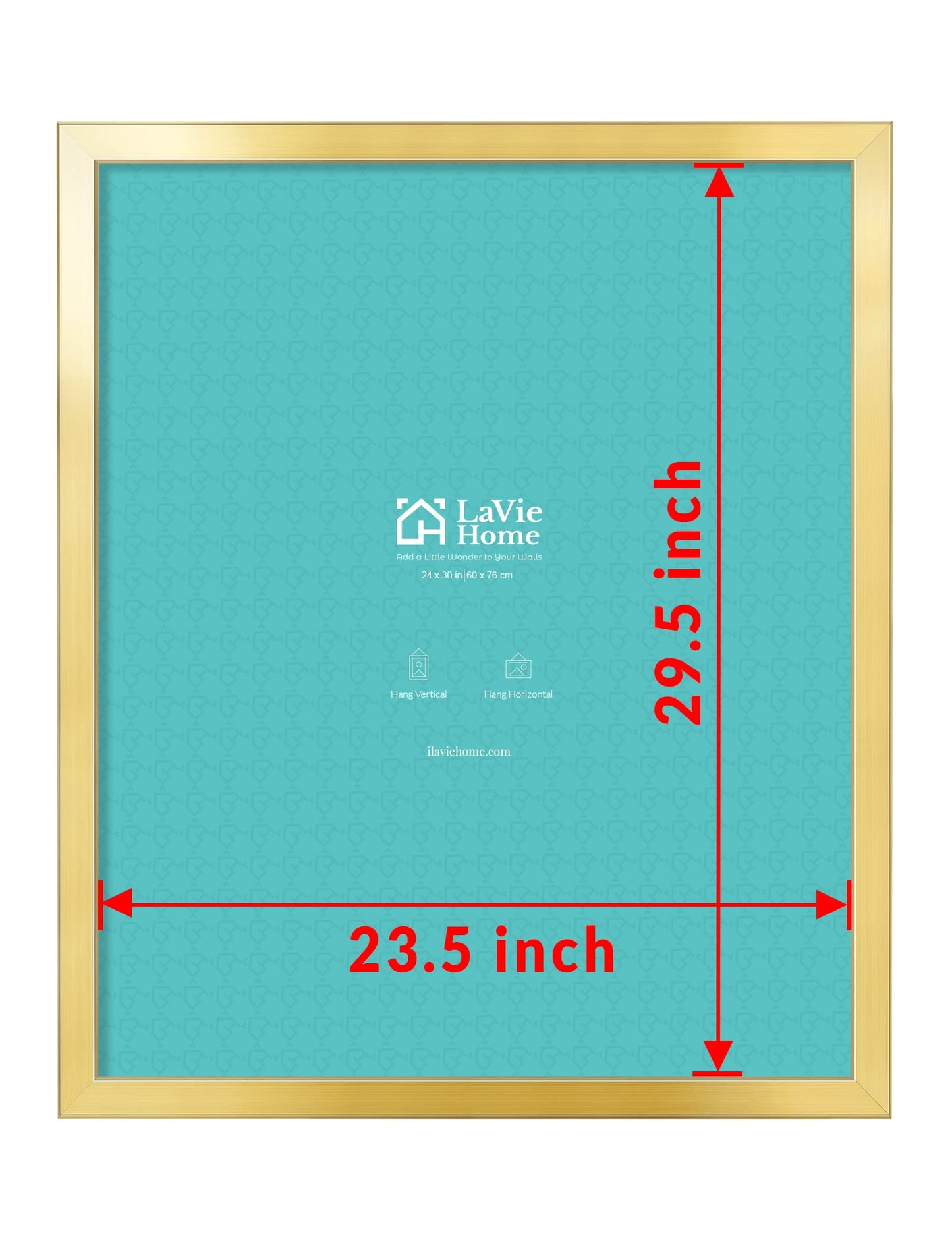 All Sizes Picture Frame, With or Without Mat, Stable and Sturdy Frame and Polished Plexiglass, Horizontal and Vertical Hanging