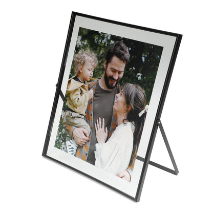 Gold Floating Frame Tabletop Shelf Photo Frames