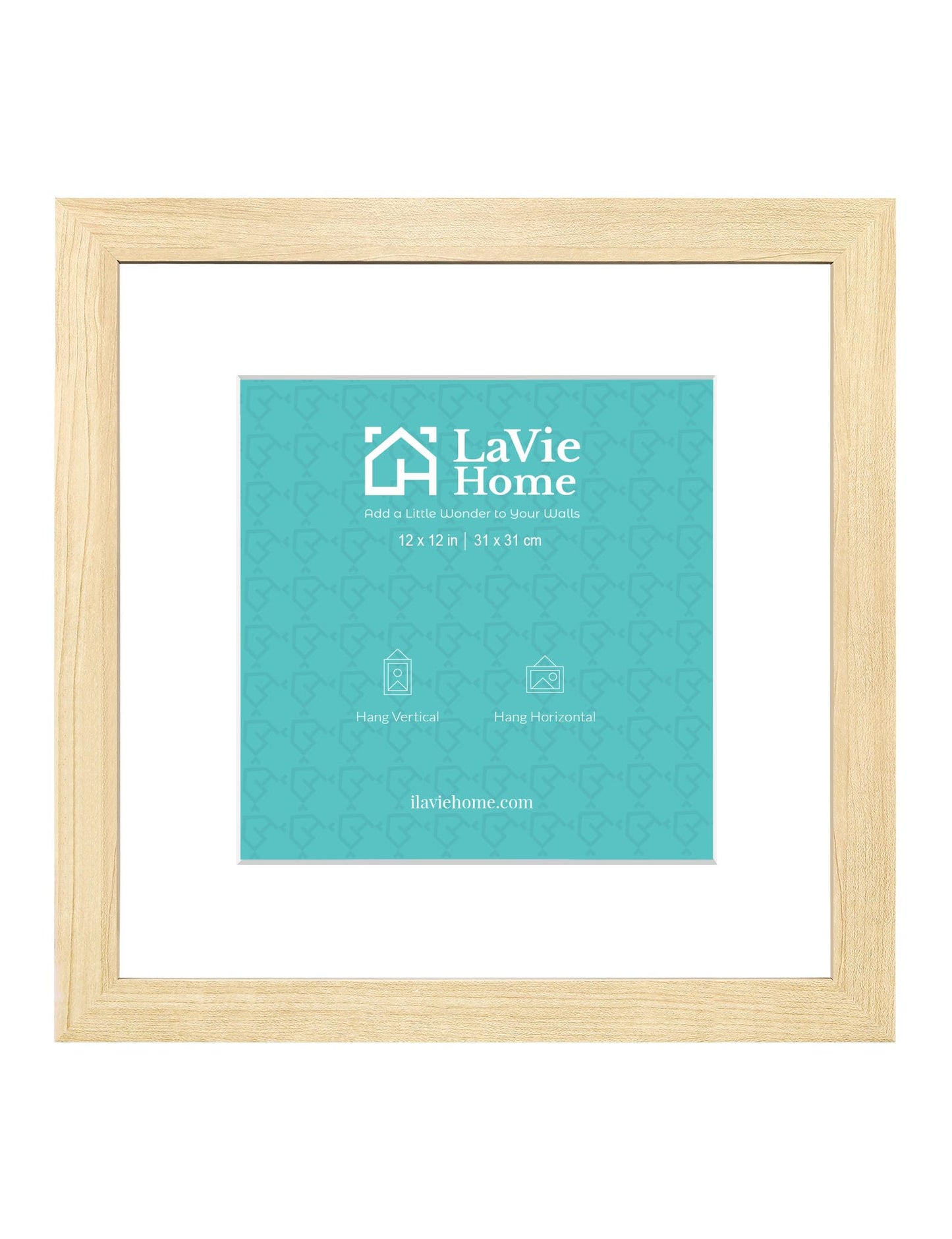 All Sizes Picture Frame, With or Without Mat, Stable and Sturdy Frame and Polished Plexiglass, Horizontal and Vertical Hanging