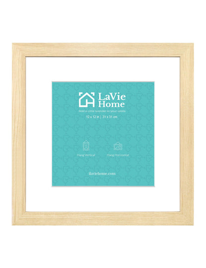 All Sizes Picture Frame, With or Without Mat, Stable and Sturdy Frame and Polished Plexiglass, Horizontal and Vertical Hanging