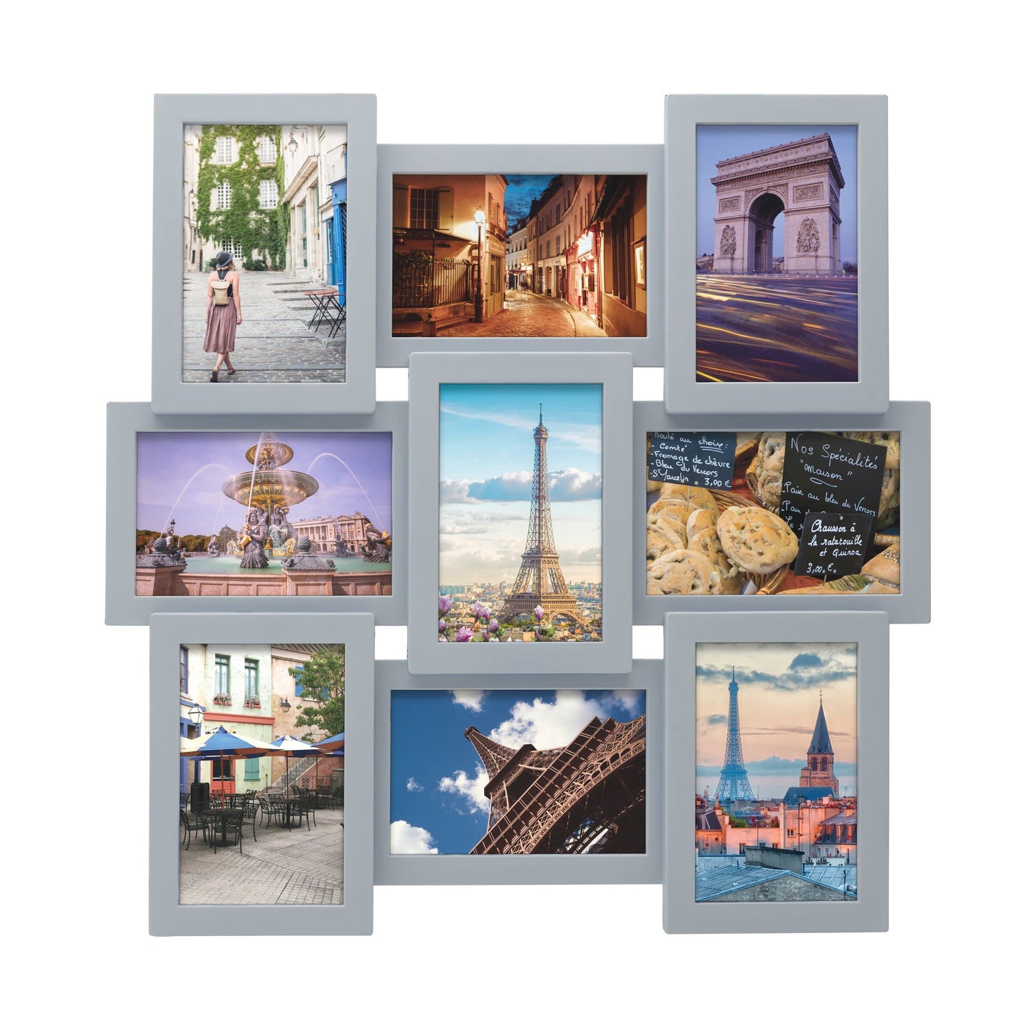 12 Opening Collage Frame, Displays 4x6 and 6x4 Inch Photos