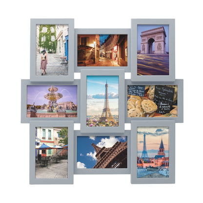 12 Opening Collage Frame, Displays 4x6 and 6x4 Inch Photos