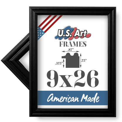 Traditional Style White Thin .75 Inch Wide, Solid Wood, Wall Decor Picture Poster Photo Frame