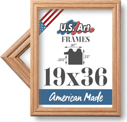 Traditional Style White Thin .75 Inch Wide, Solid Wood, Wall Decor Picture Poster Photo Frame