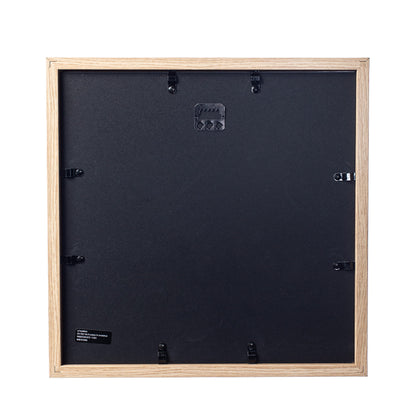 Wooden Shadow Box Frame – Display Case with Soft Felt Back, Memory Box with Tempered Glass, Elegant White Ball Push Pins