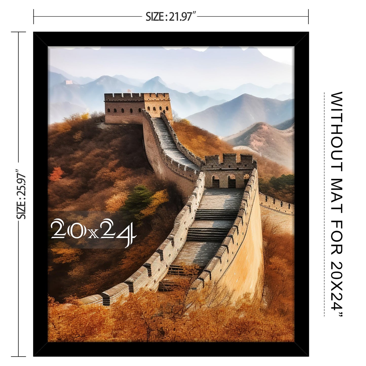 Multi Size Picture Frame, Photo Frame for Wall Mounting Display