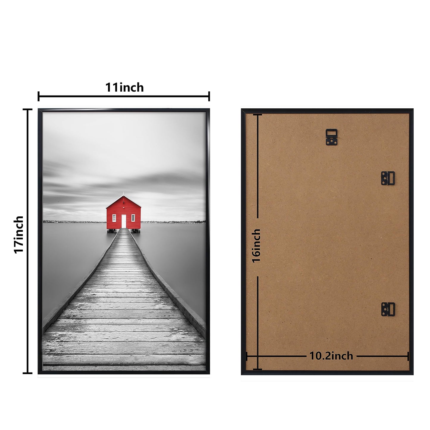 Poster Frame 3 Pack, Picture Frame for Horizontal or Vertical Wall Mounting, Sturdy and Scratch-proof