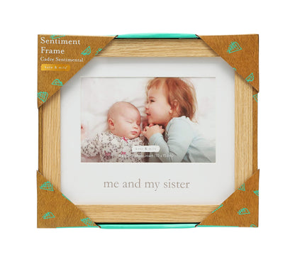 Rustic Me & My Sister Frame, Sibling Keepsake, Ideal Little or Big Sister Gift, Gender Neutral Nursery Decor